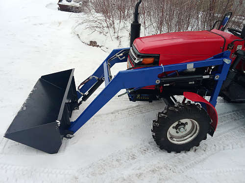 Погрузчик фронтальный на ременной минитрактор Т-15,  Т-18