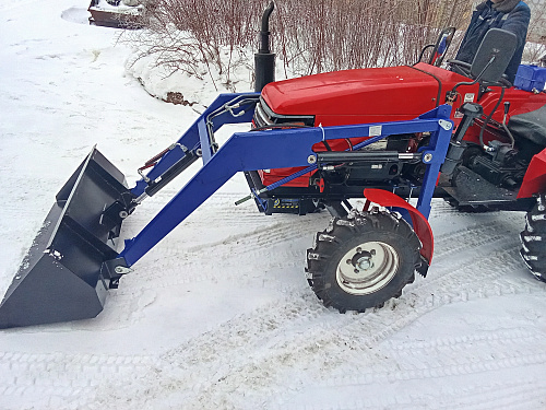 Погрузчик фронтальный на ременной минитрактор Т-15,  Т-18
