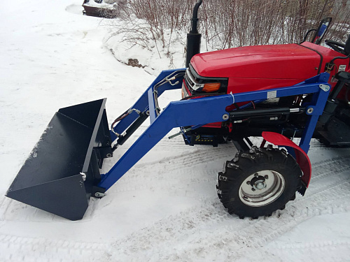 Погрузчик фронтальный на ременной минитрактор Т-15,  Т-18